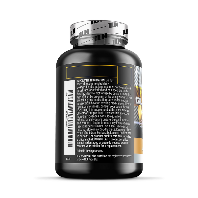 L Glutamine 3000mg supplement 120 vegetarian capsules (British brand)