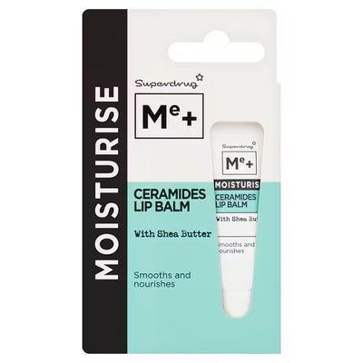 Superdrug Me+ Ceramides Lip Balm with Shea Butter Smooth Non Sticky Tube- Buy online at McGrocer