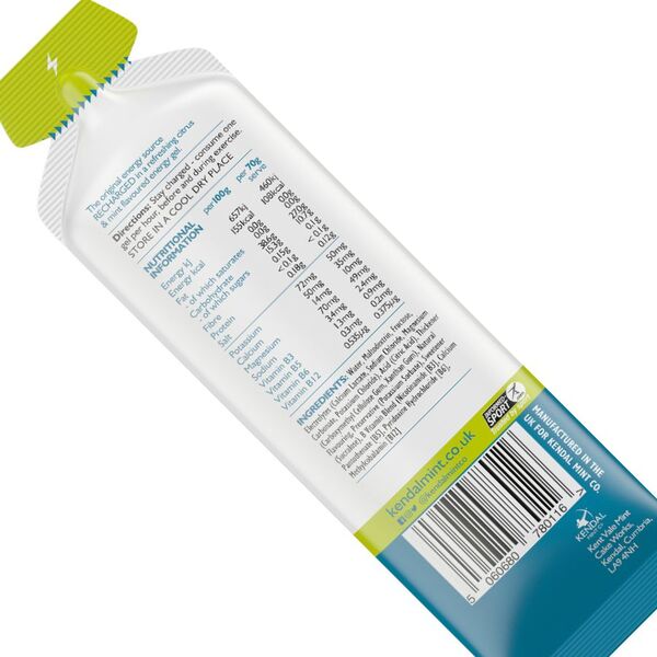 KMC NRG GEL energy gel citrus mint 6x70g, UK version