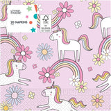 George Home Unicorn Paper Napkins General Household ASDA   