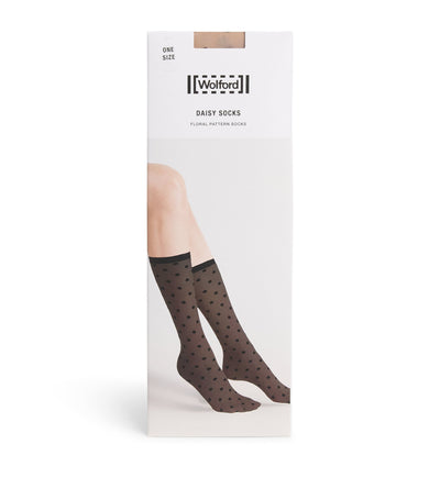 Harrods Wolford Daisy Mid-Calf Socks- Buy online at McGrocer