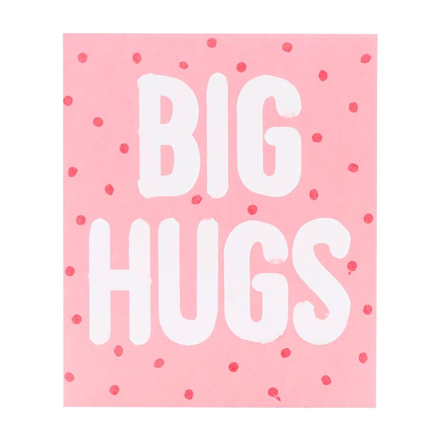 George Home Big Hugs Typography Thinking of You Card General Household ASDA   