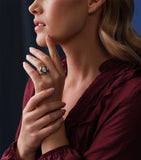 Boodles Palace Collection ring with diamond and sapphire (British brand)
