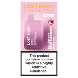 Lost Mary Disposable Pod BM600 Blueberry Sour Raspberry GOODS Sainsburys   