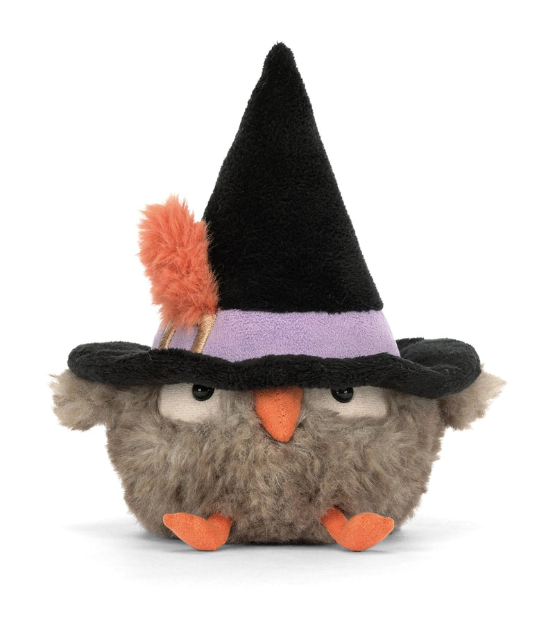 Jellycat Heccaty Hootnightly wizard owl soft toy 17cm, UK version