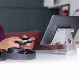 iBeani adjustable aluminium tablet stand silver - British product