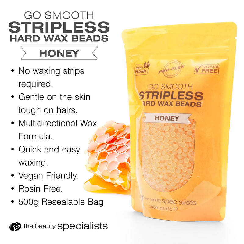 Rio hard wax beads honey 500g x2 pack - British product