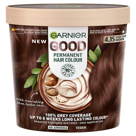 Garnier Good Permanent 4.15 Iced Chestnut Brown Hair Dye GOODS Sainsburys   