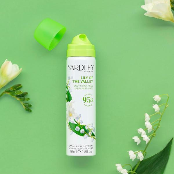 Yardley London Lily of the Valley body spray 3-pack - British product