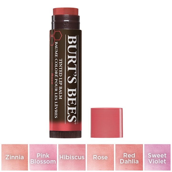 Burt's Bees Rose Tinted Lip Balm 4.25g GOODS Holland&Barrett   