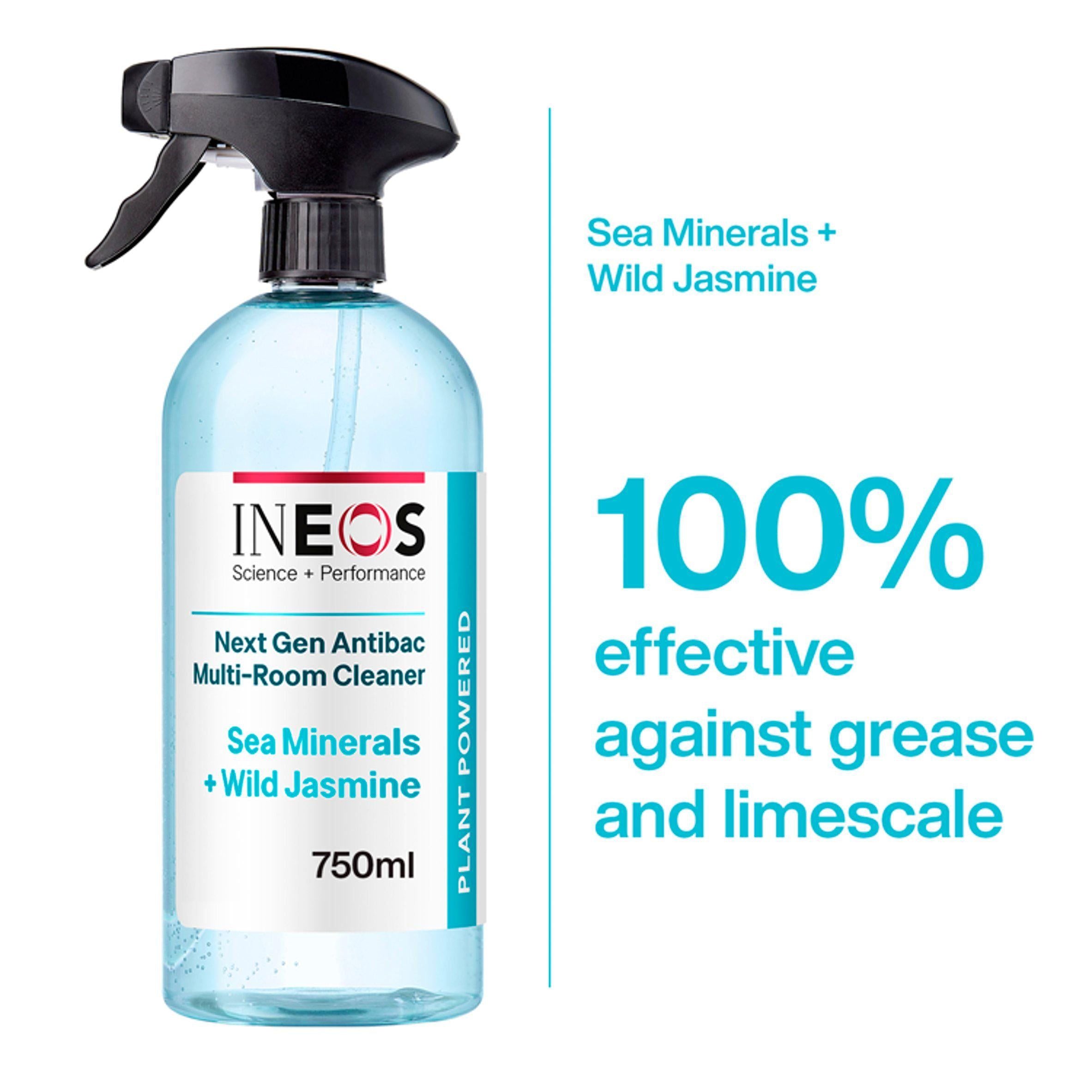 Ineos Next Gen Antibacterial Multi Room Sea Minerals + Wild Jasmine Cleaning Spray 750ml GOODS Sainsburys   