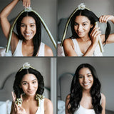 Silk Addict heatless curlers set olive green (British brand)