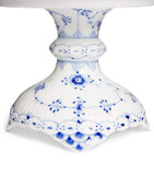 Royal Copenhagen Blue Fluted Half Lace footed bowl, imported from the UK