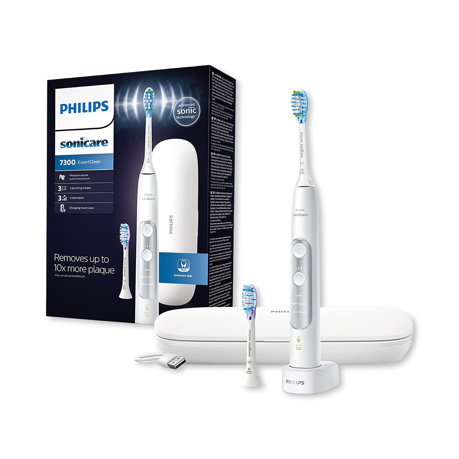 Philips Sonicare ExpertClean 7300 white toothbrush - British product