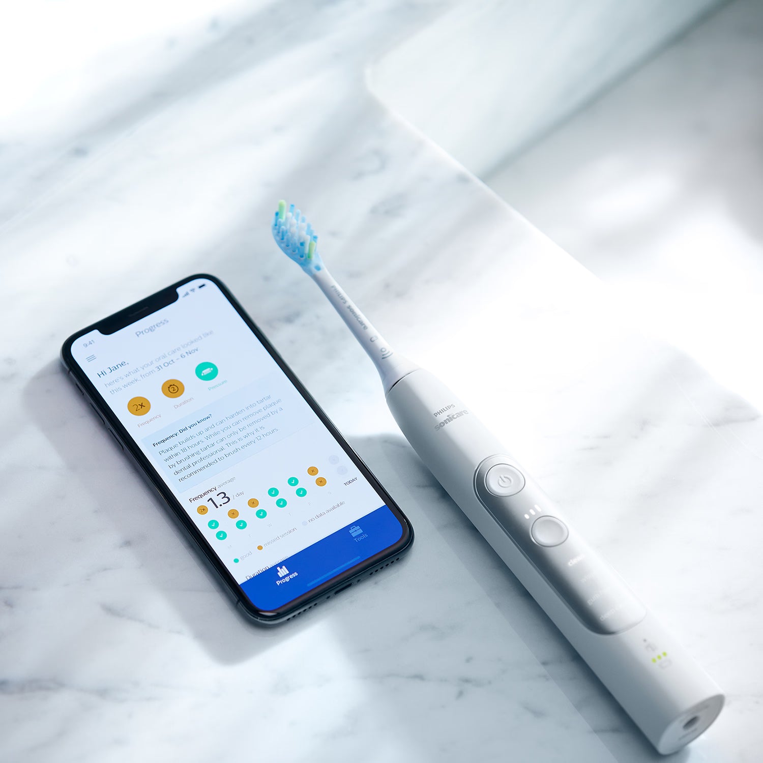 Philips Sonicare ExpertClean 7300 white toothbrush - British product