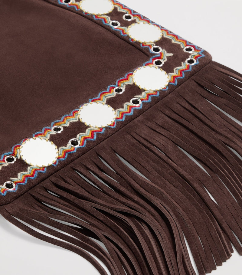 Valentino Garavani medium suede Nellcôte cross-body bag, imported from the UK