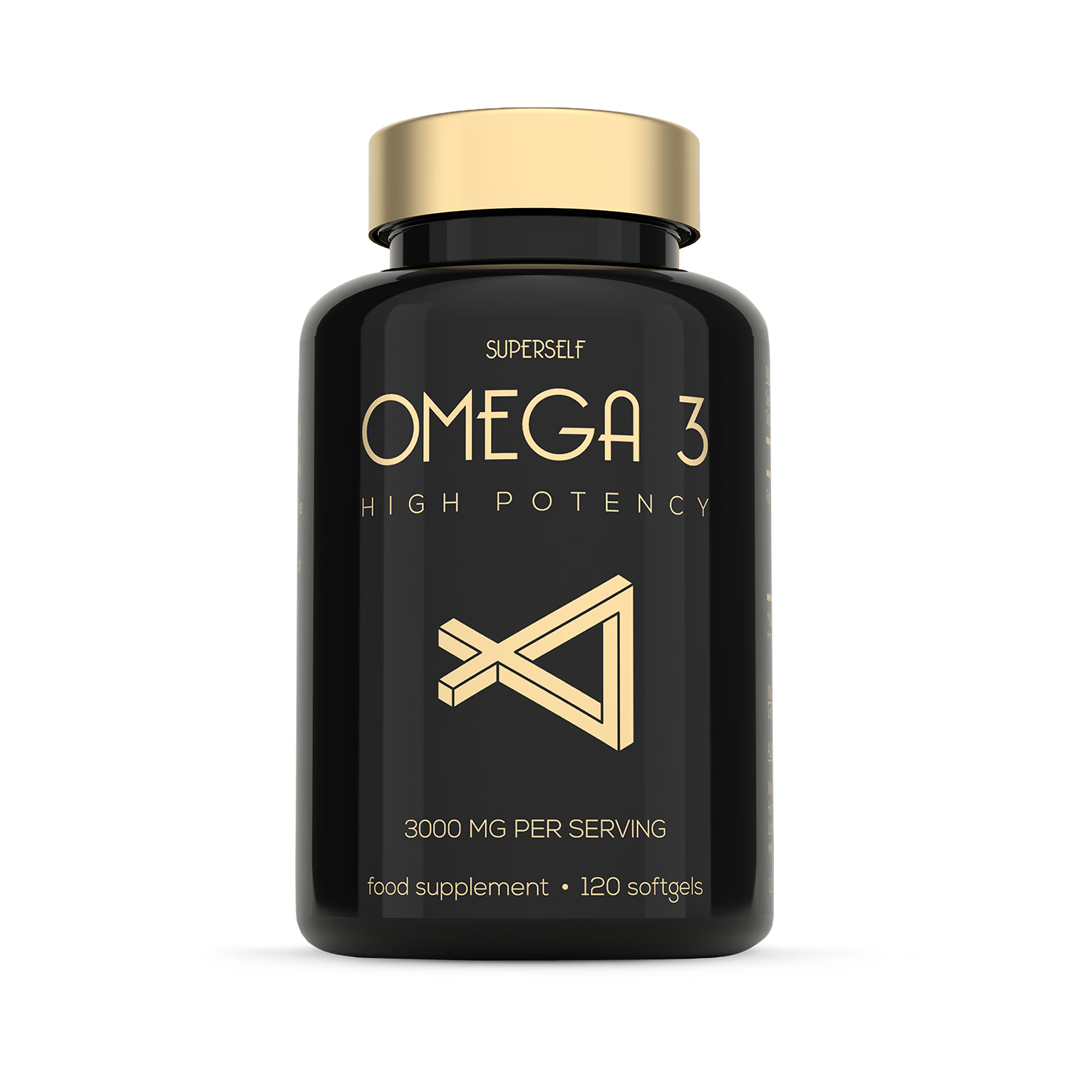 SuperSelf Omega-3 fish oil 3000mg triple strength 120 softgels - British product