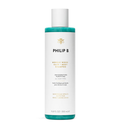 شامبو Philip B Nordic Wood للشعر والجسم (350 مل)