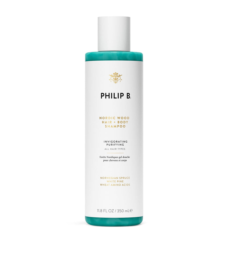 Philip B Nordic Wood hair and body shampoo 350ml, imported from the UK