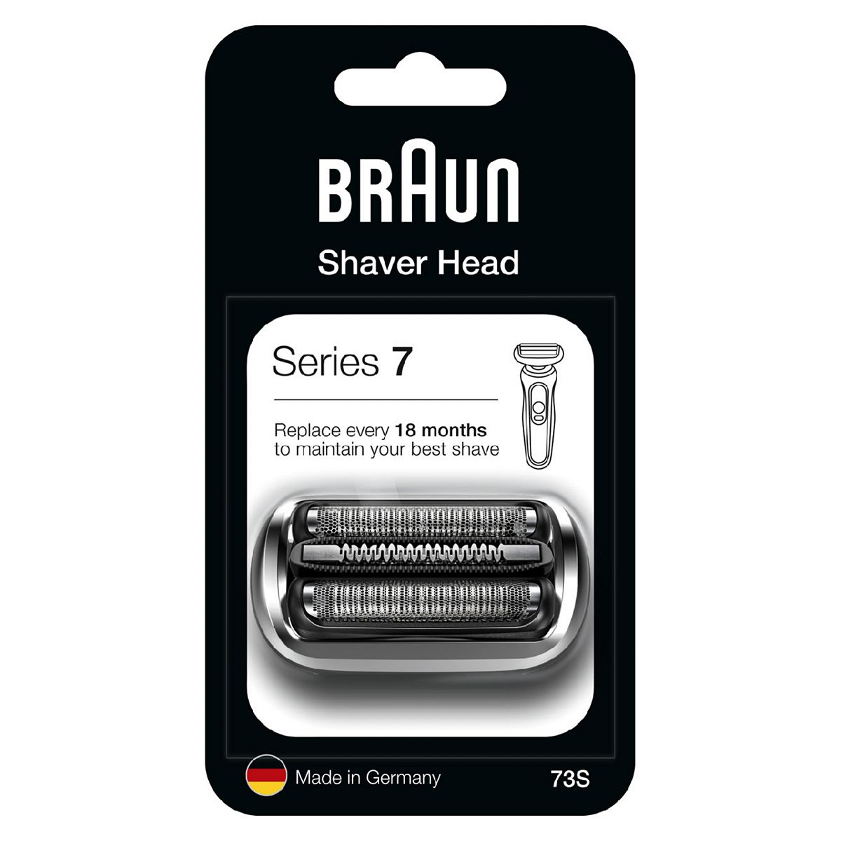 Braun Series 7 Electric Shaver Head Replacement - Silver 73S Men's Toiletries Boots   