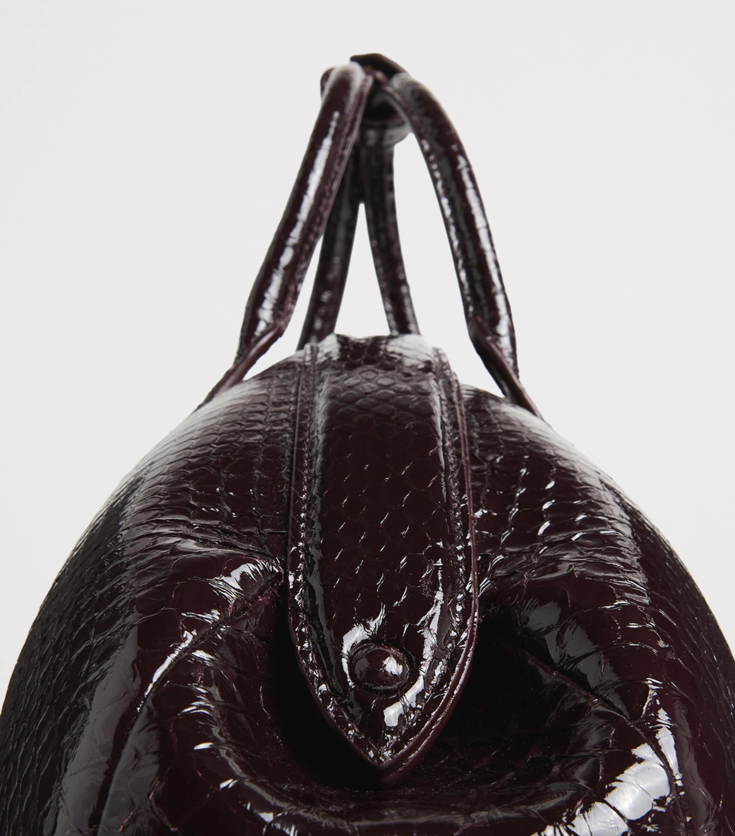 Alaïa small snakeskin top-handle purse, Italian luxury - British product