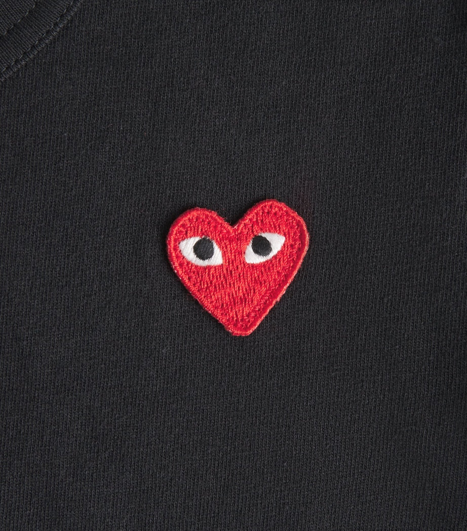 Comme Des Garçons cotton heart logo T-shirt for kids 2-6 years - British product