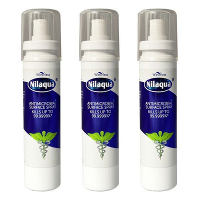 Superdrug Nilaqua Pocket Virucidal Surface Spray Triple Pack 100ml- Buy online at McGrocer