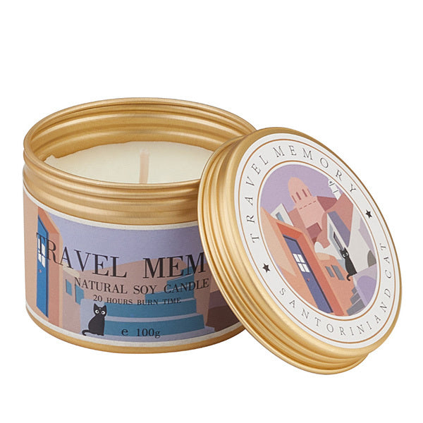 Livingandhome scented candle Black Cedar Juniper 100g, imported from the UK