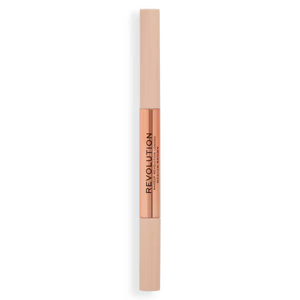 Revolution Fluffy Brow Filter Duo Dark Brown, imported from the UK