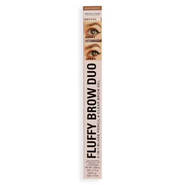 Revolution Eyebrow Filter Duo Ash Brown, imported from the UK