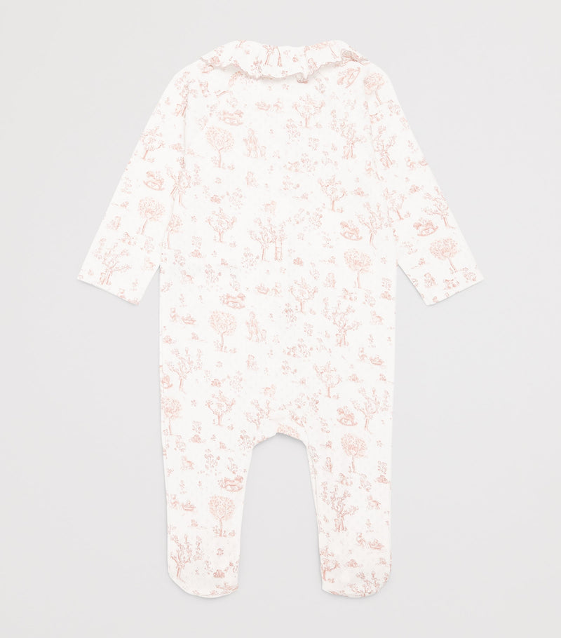 Tartine et Chocolat baby all-in-one woodland toile print 0-24 months (British brand)