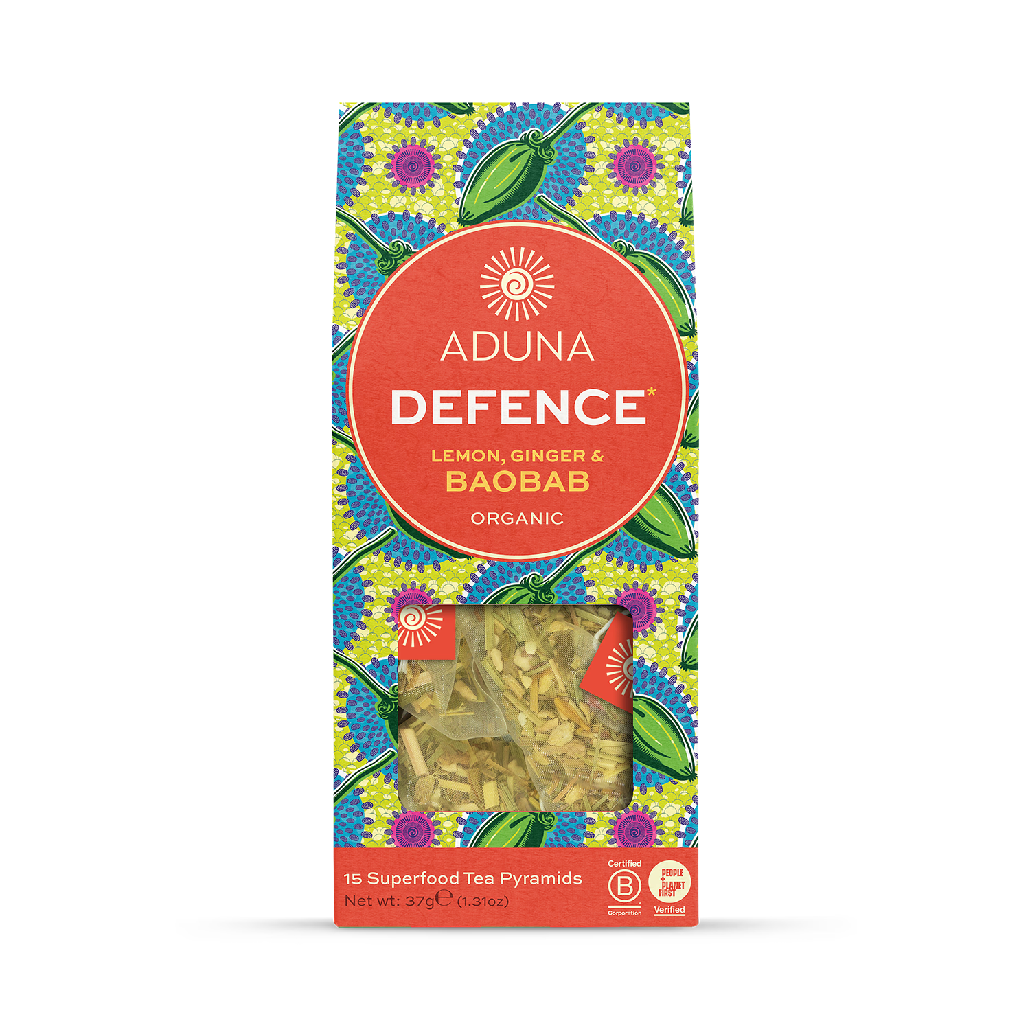 Aduna Baobab tea 15 tea bags, UK version