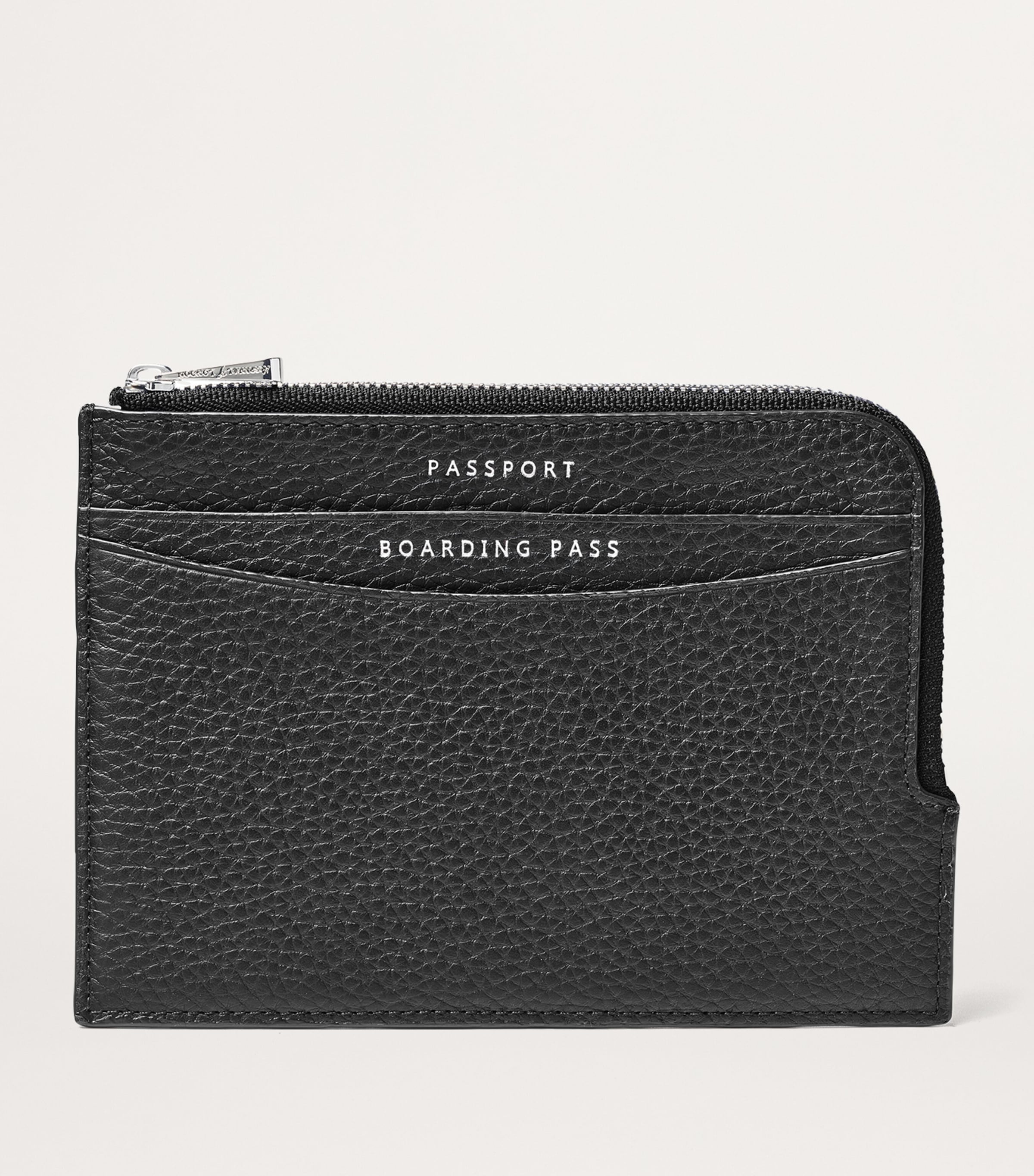 Aspinal of London leather zipped travel wallet - British product