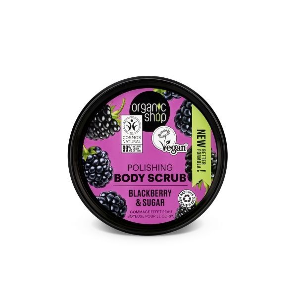 Organic Shop polishing body scrub blackberry 250ml, UK version