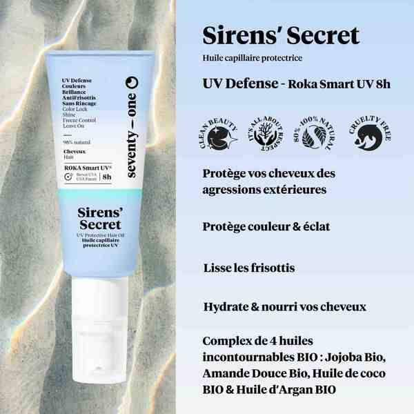 SeventyOne% Sirens Secret UV Defence hair oil 50ml - British product