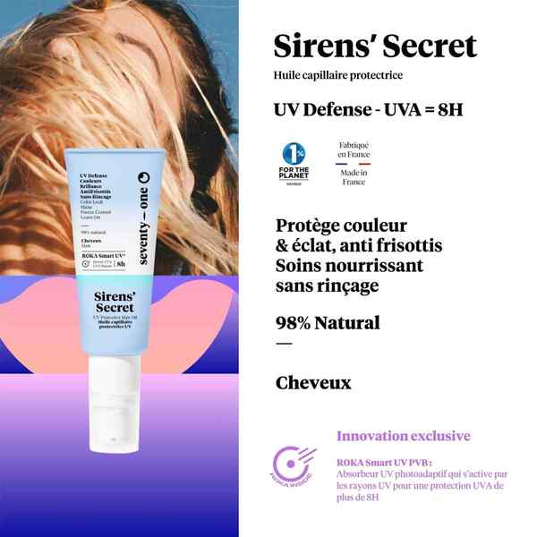 SeventyOne% Sirens Secret UV Defence hair oil 50ml - British product