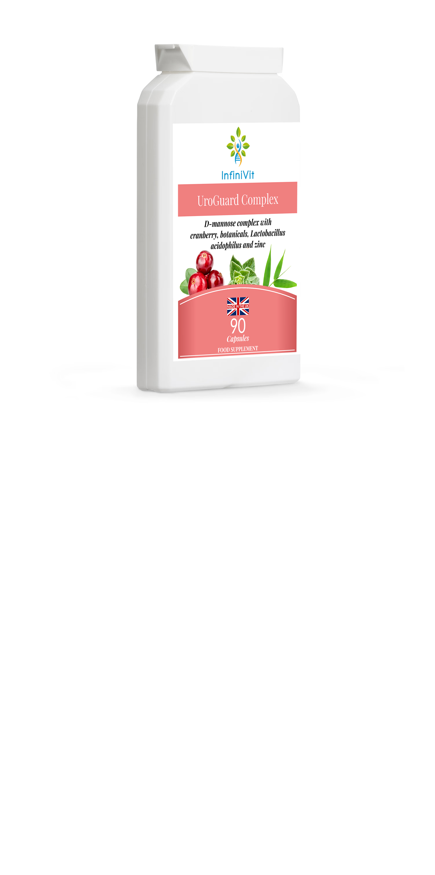 InfiniVit UroGuard Complex urinary supplement 90 capsules, imported from the UK