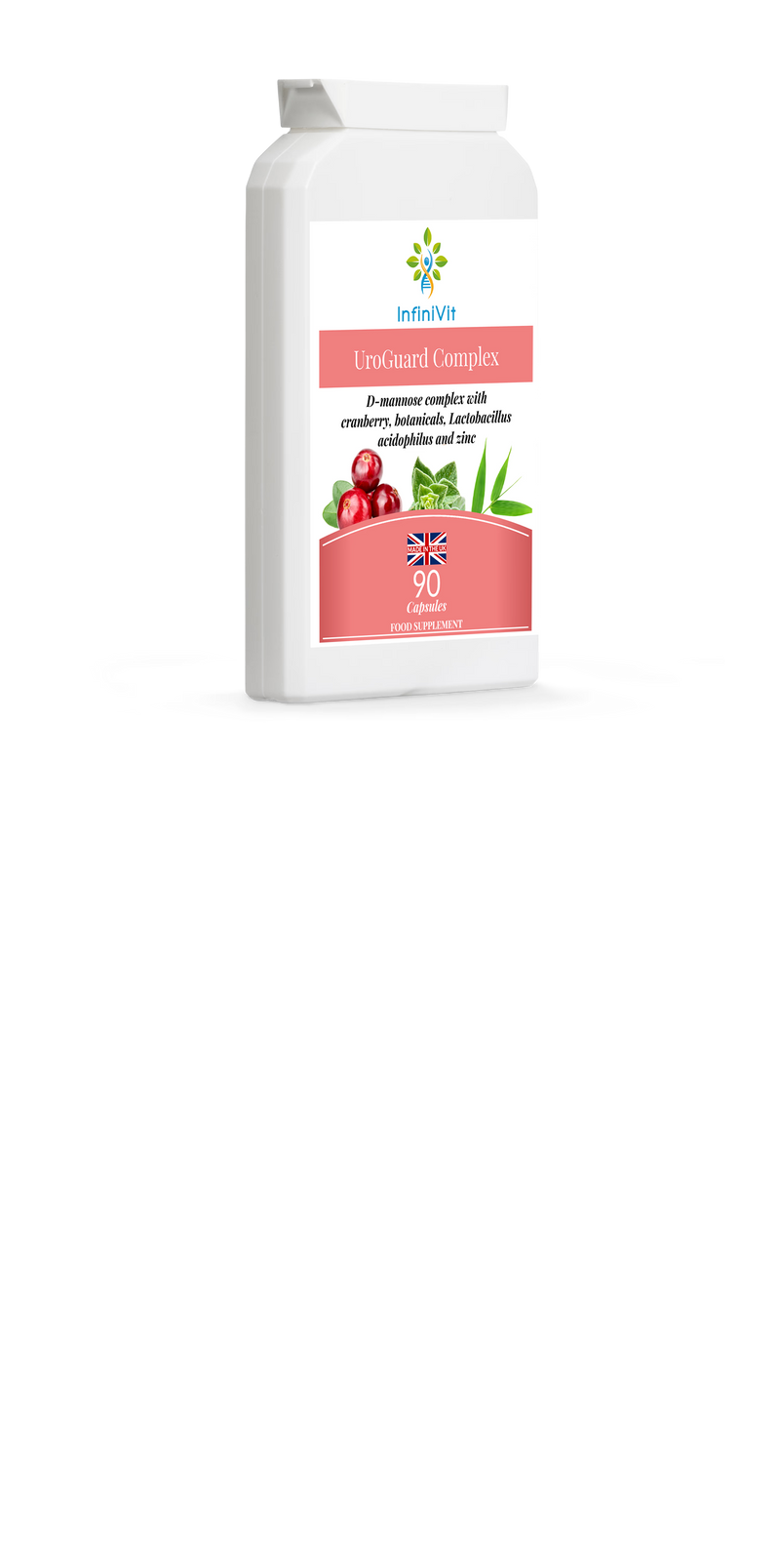 InfiniVit UroGuard Complex urinary supplement 90 capsules, imported from the UK
