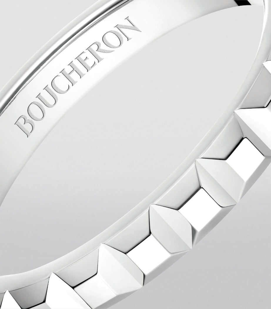 Boucheron Platinum Clou de Paris wedding band - British product