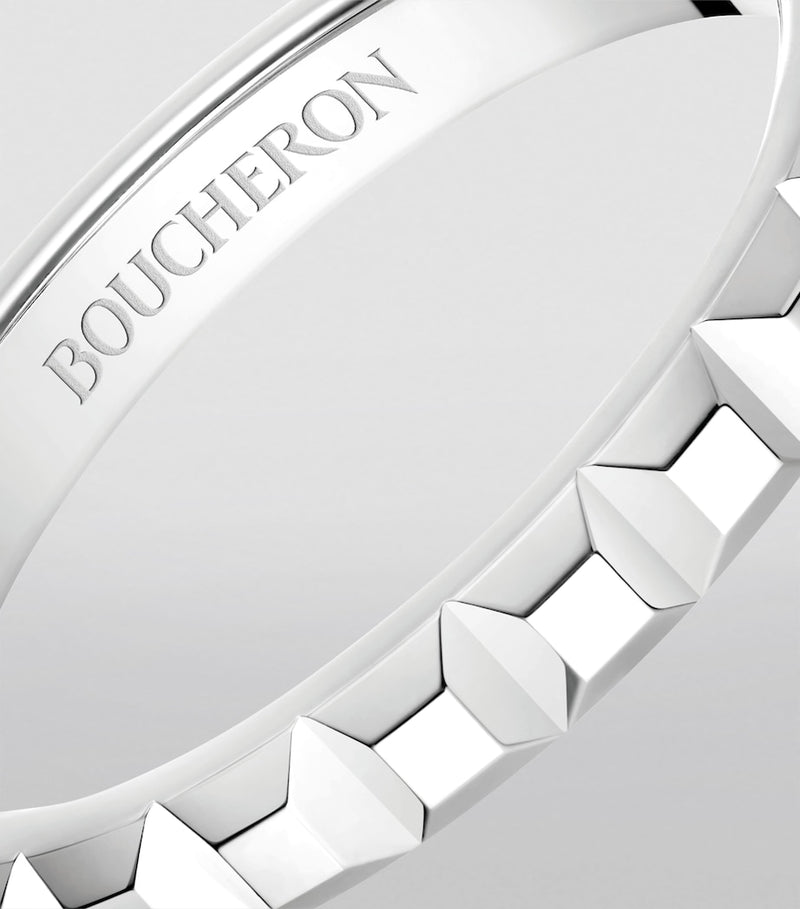 Boucheron Platinum Clou de Paris wedding band - British product
