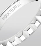 Boucheron Platinum Clou de Paris wedding band - British product