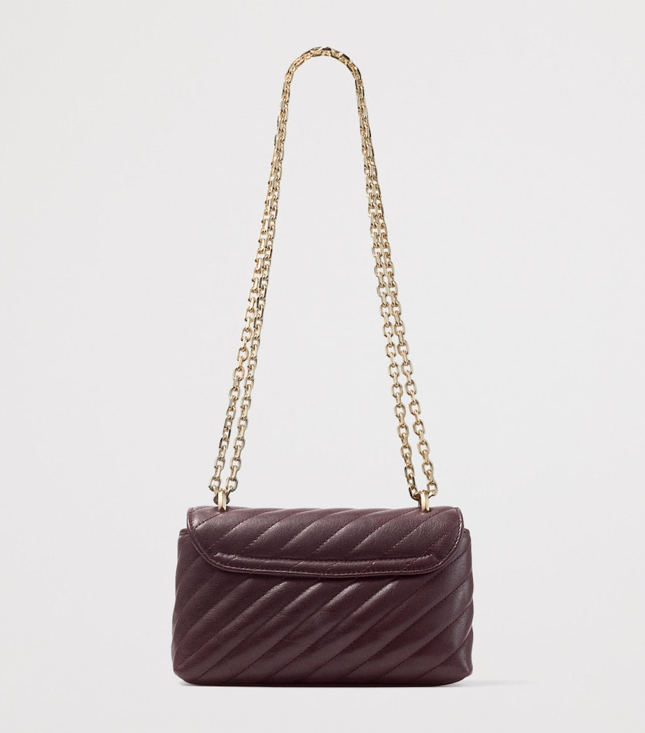 Jimmy Choo Curve quilted lambskin cross-body bag - British product