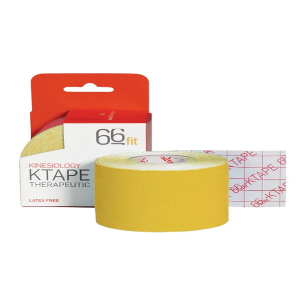 66fit K-Tape 5cm x 5m - Yellow