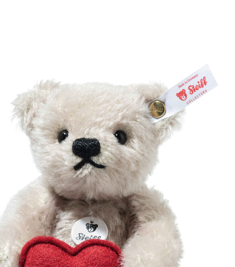 Steiff teddy bear with heart 13cm (British brand)