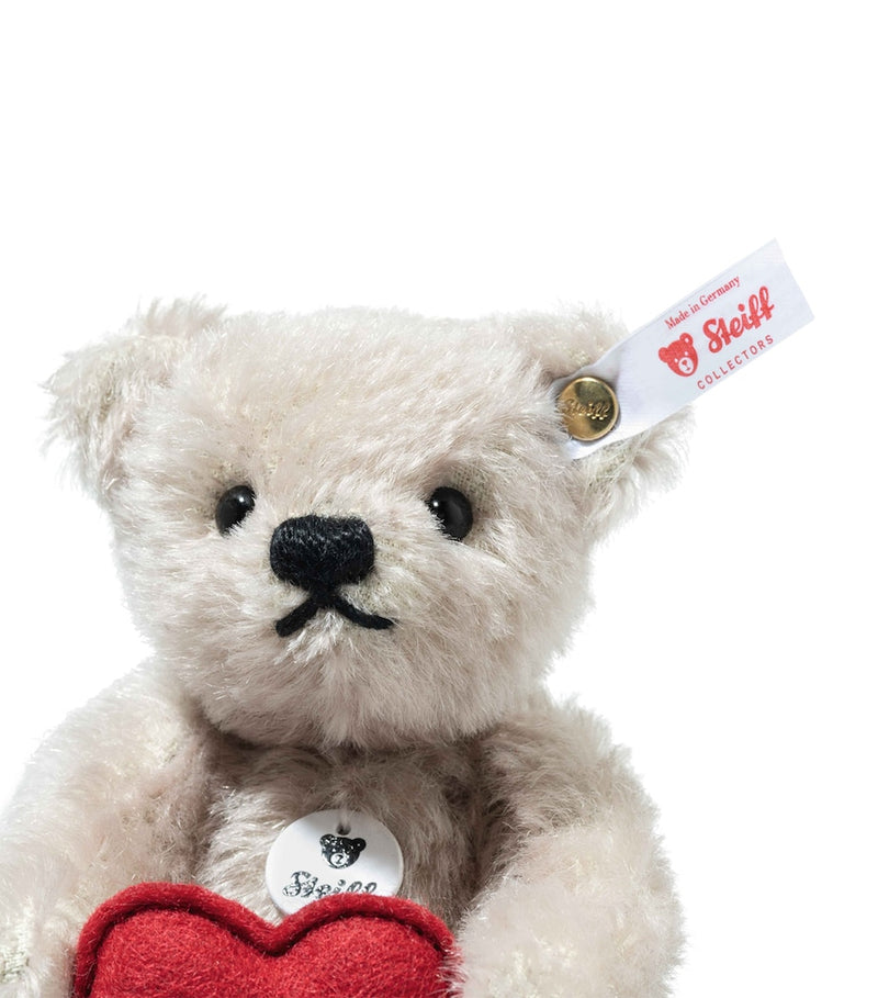 Steiff teddy bear with heart 13cm (British brand)