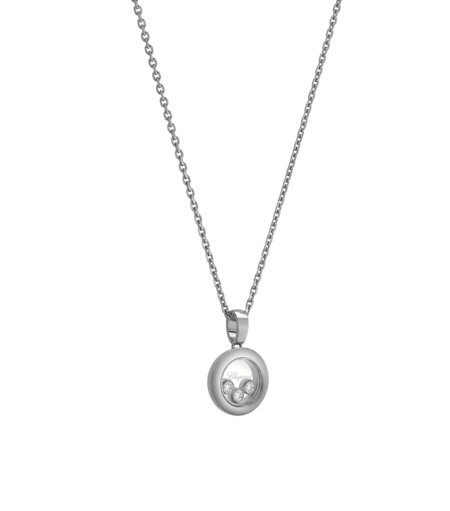 Chopard white gold Happy Diamonds pendant necklace (British brand)