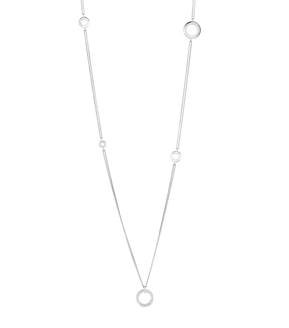 Boodles Roulette diamond necklace in 18k white gold - British product