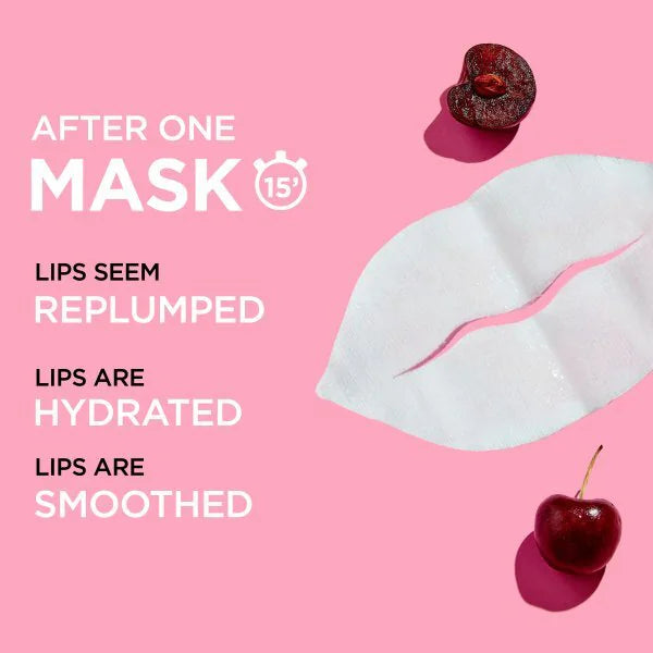 Garnier Moisture Bomb Cherry Lip Mask 5 Sheets, UK version