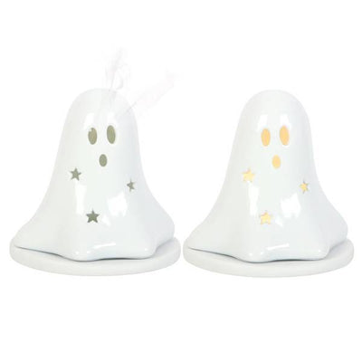 Superdrug Something Different Ghost Tealight And Incense Cone Holder Ceramic - 10.8cm- Buy online at McGrocer