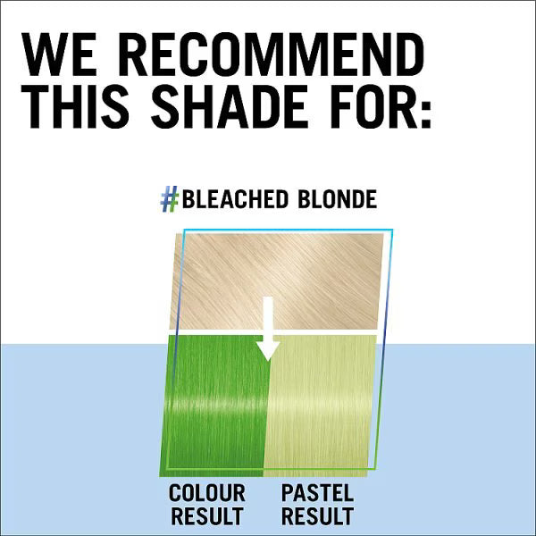 Schwarzkopf LIVE Ultra Bright Vivid Green 024 hair dye (British brand)